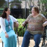 CCWVa Hospital Transition Program Case Manager talks with client