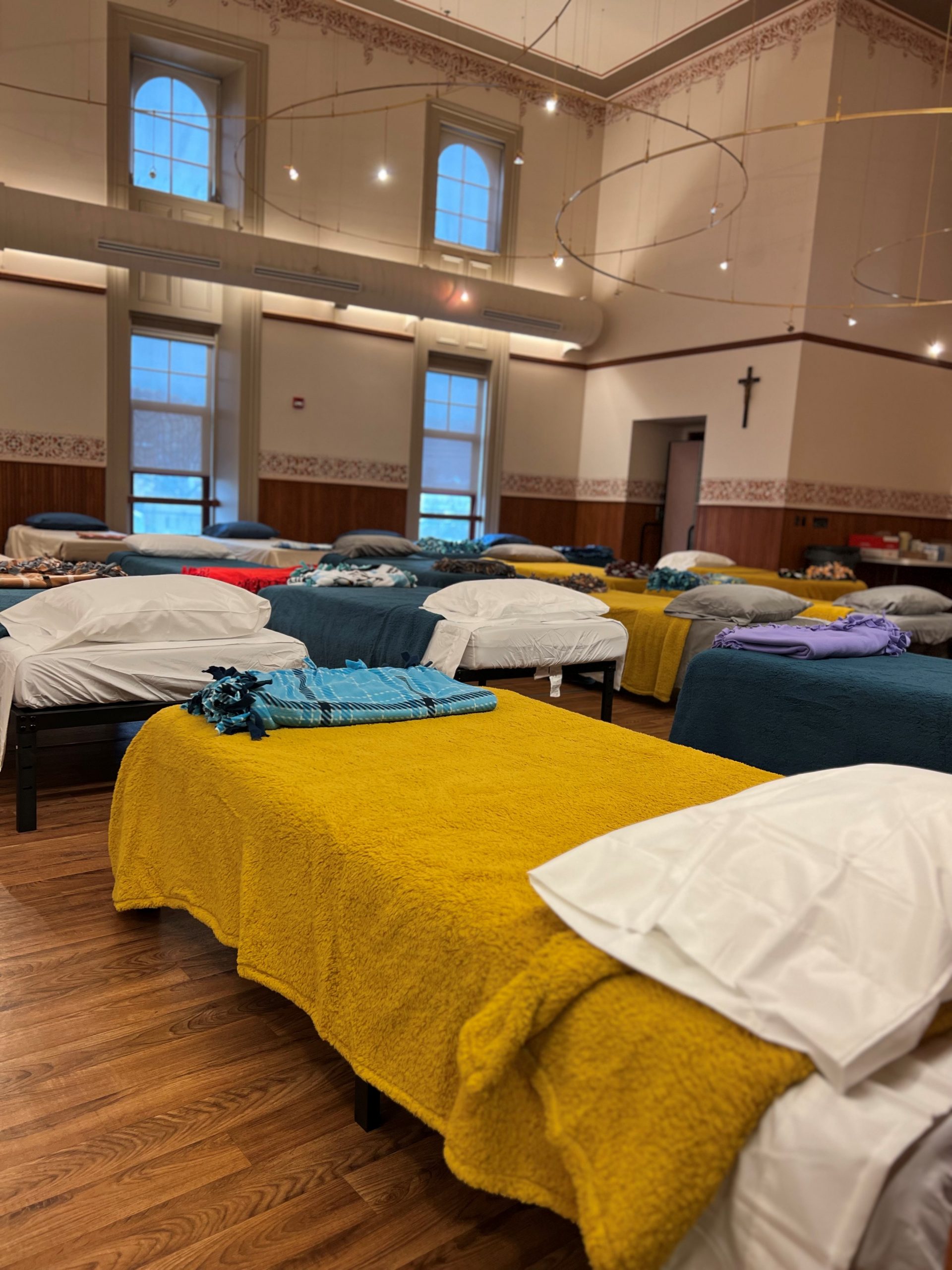 Photo of winter shelter beds